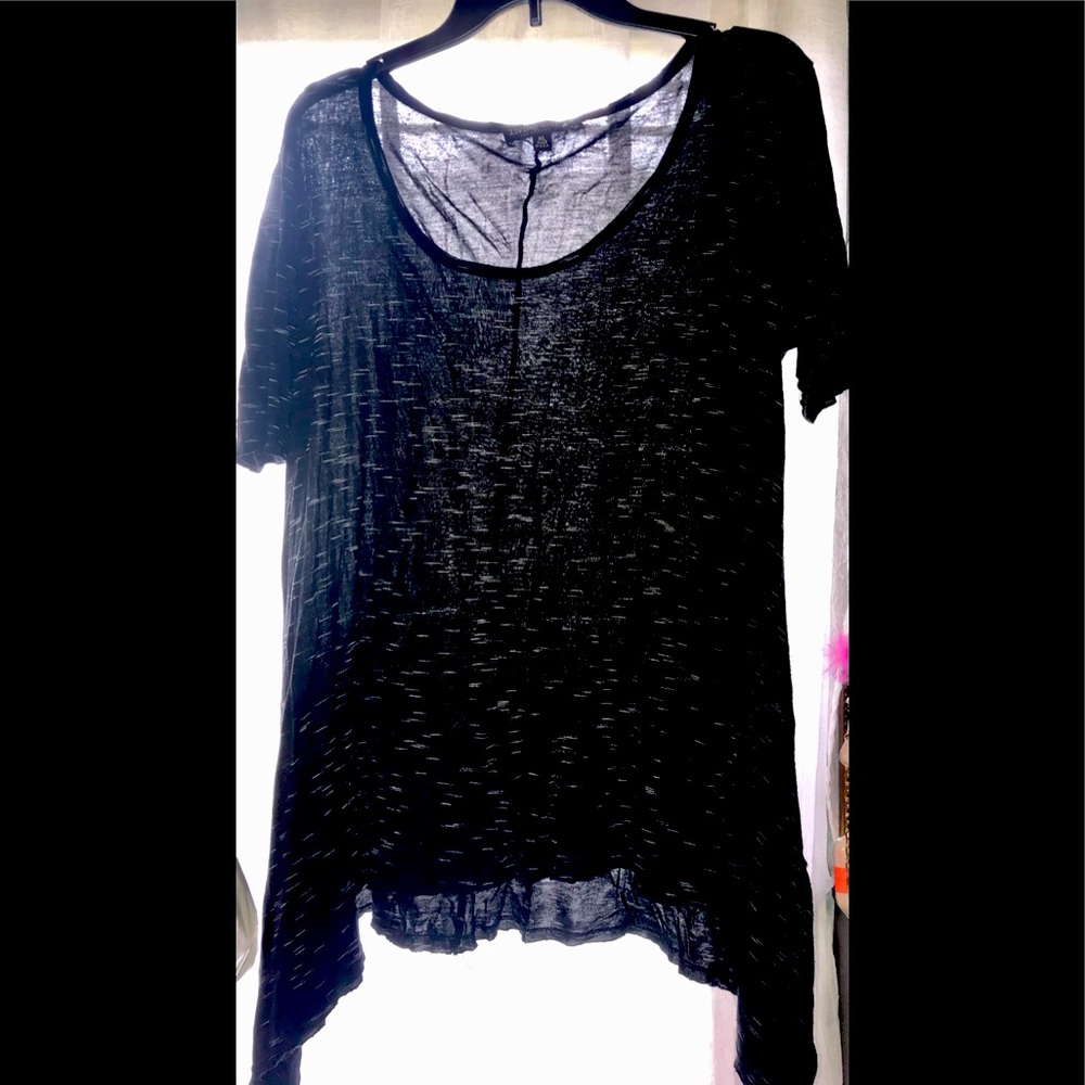Living Doll Black burnout shirt! So stylish 😎💋